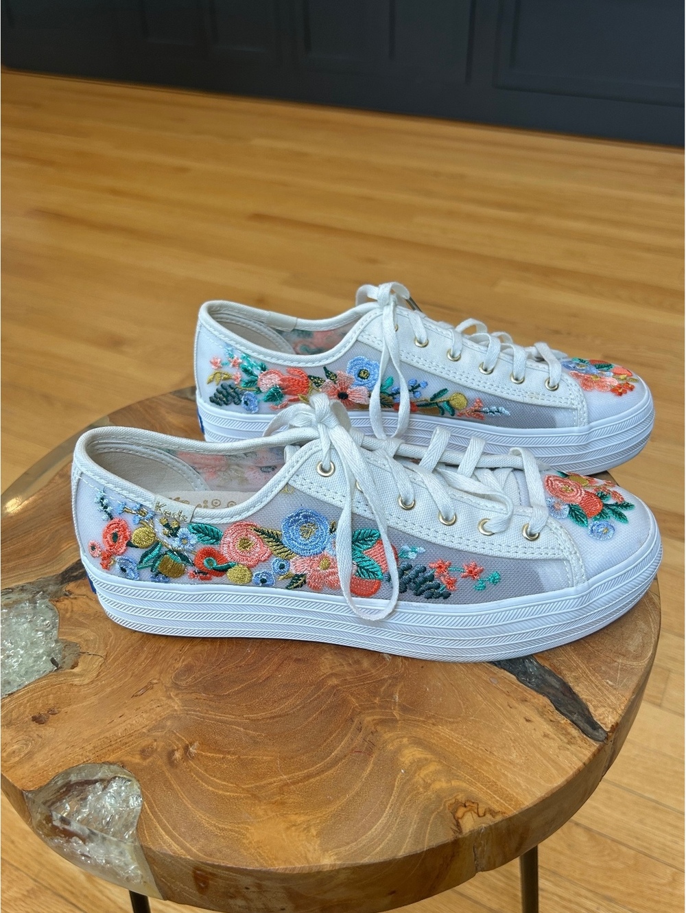 Rifle Paper Co x Keds; Keds Triple Kick Rifle Paper Co. Platform Sneaker sz 7.5